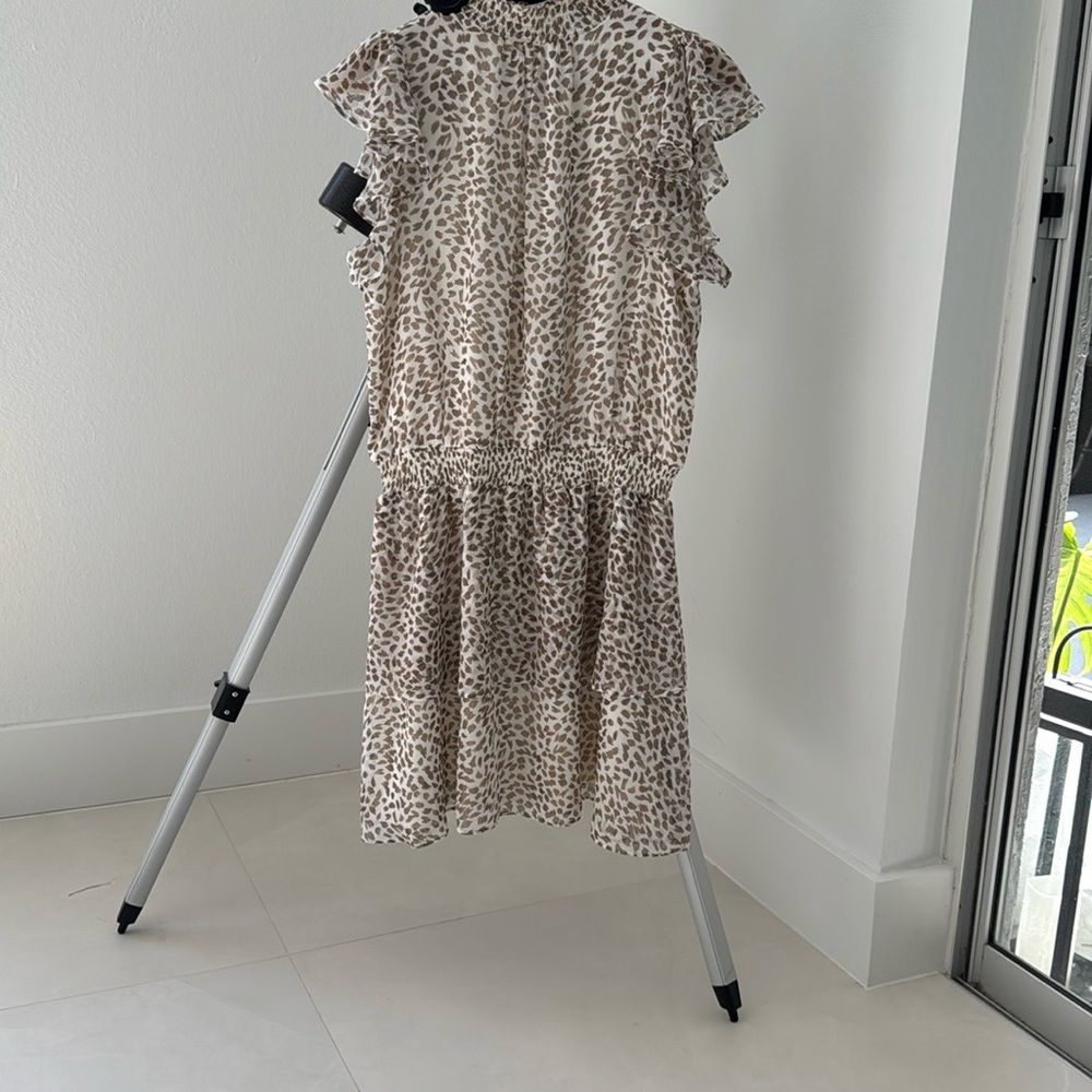 Express Leopard Print Mini Dress